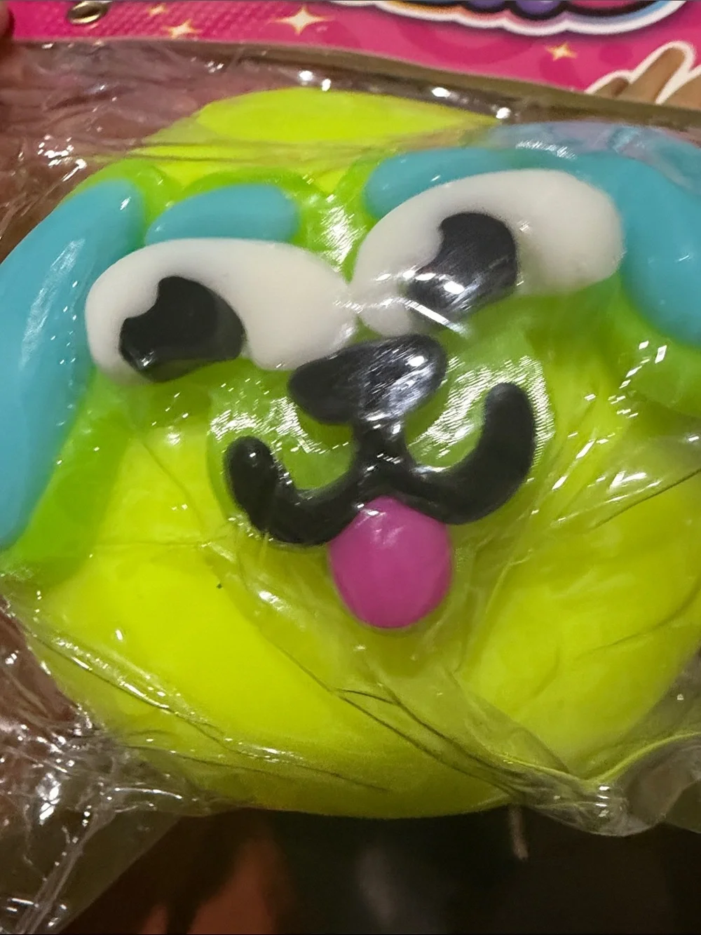 Kids Squishy Toy - Lime Green Puppy Smushers